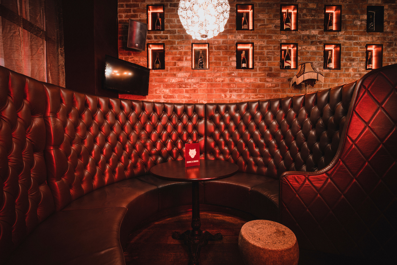 Empty Booth in a Nightclub